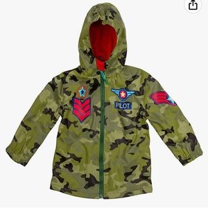 Stephen Joseph Flight Academy Kids Raincoat Size 7/8